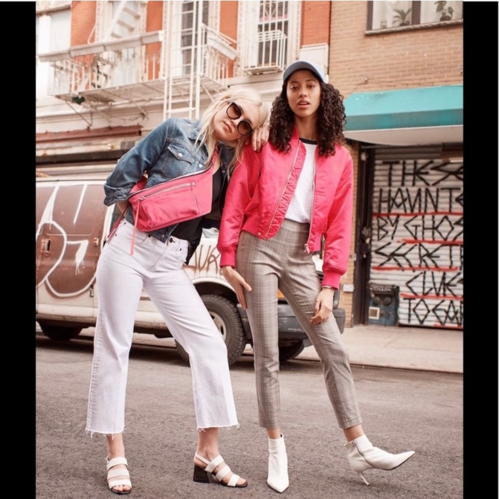 Rag and Bone Wesley Cropped Bomber Jacket, size xs